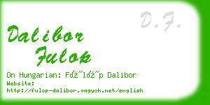 dalibor fulop business card